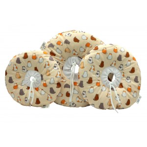 Kołnierz pooperacyjny dla kota Fit4Pets typu pączek wzór 2