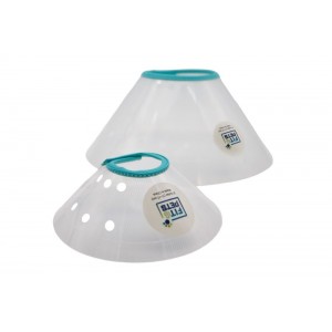 Kołnierz pooperacyjny Fit4Pets na zatrzask niebieski