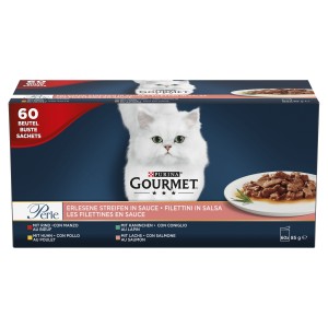 Karma dla kota Gourmet Perle fileciki w sosie mix 60X85g